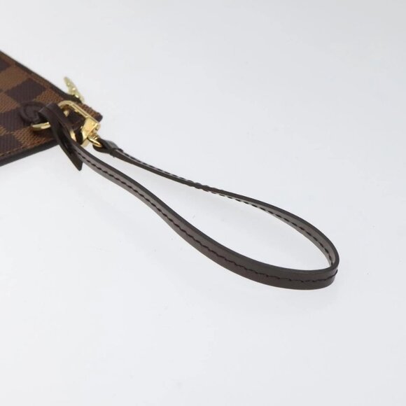 LOUIS VUITTON Damier Ebene Neverfull MM Pouch Accessory Pouch LV - Picture 7 of 16
